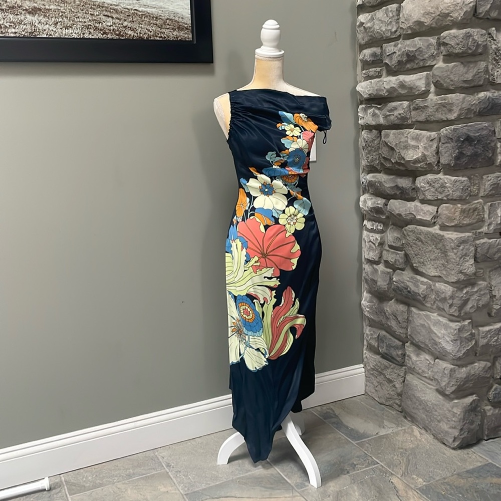 Peter Pilotto navy/floral dress, women’s size 10